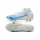 Buty Piłkarskie Nike Mercurial Superfly 8 Elite FG Biały Niebieski