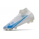 Buty Piłkarskie Nike Mercurial Superfly 8 Elite FG Biały Niebieski