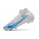 Buty Piłkarskie Nike Mercurial Superfly 8 Elite FG Biały Niebieski