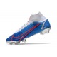 Nike Mercurial Superfly VIII Elite FG Niebieski Biały Czerwony