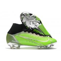 Buty Piłkarskie Nike Mercurial Superfly 8 Elite FG Zielony Czarny Srebro