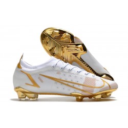 Buty piłkarskie Nike Mercurial Vapor 14 Elite FG Biały Złoto