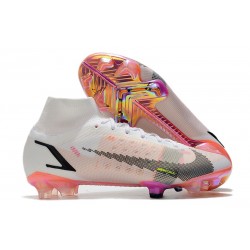 Nike Mercurial Superfly VIII Elite FG Biały Czerwony Czarny